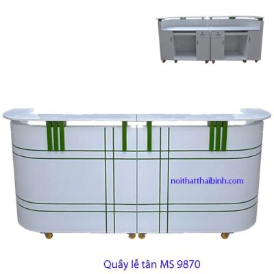 Quầy lễ tân lắp ghép MS 9870 Giá bán = 8.400.000