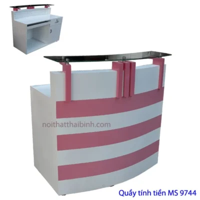 Quầy tính tiền shop thời trang MS 9744 Giá 1m = 3.500.000