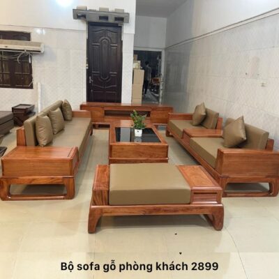 Sofa gỗ phòng khách hiện đại MS 2899