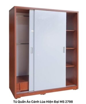 Tủ quần áo cánh lùa hiện đại MS 2798