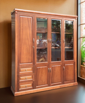 Tủ tài liệu gỗ xoan đào tự nhiên MS 3192