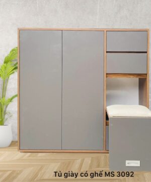 Tủ giày có ghế ngồi MS 3092