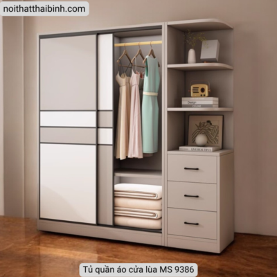 Tủ áo cửa lùa cao cấp MS 9386