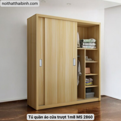 Tủ quần áo cửa trượt 1m8 MS 2860