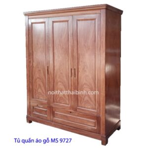 Tủ quần áo gỗ tự nhiên giá rẻ tphcm MS 9727 Giá 1m6 = 14.000.000