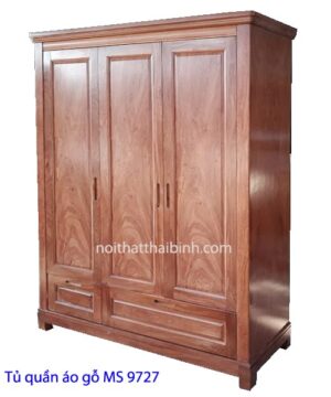 Tủ quần áo gỗ tự nhiên giá rẻ tphcm MS 9727 Giá 1m6 = 14.000.000