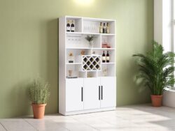 Tủ rượu gỗ đẹp hợp phong thủy mang lại may mắn