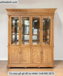Tủ rượu gỗ gõ đỏ tự nhiên 1m8 MS 2873