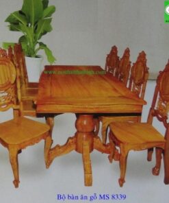 Bàn ăn gỗ gõ đỏ MS : 8339  Giá : 38.000.000