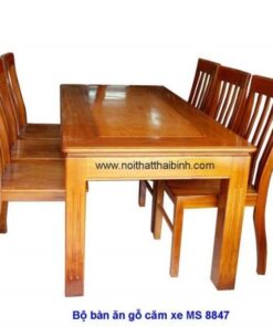 Bàn ăn gỗ căm xe MS 8847 Giá bán : 19.000.000