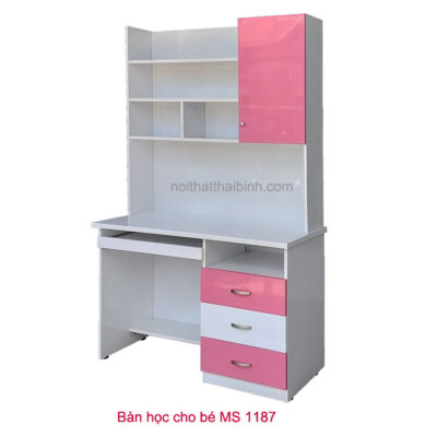 Bàn học liền kệ sách MS 1187 Giá bán= 4.200.000đ giảm còn= 3.200.000đ
