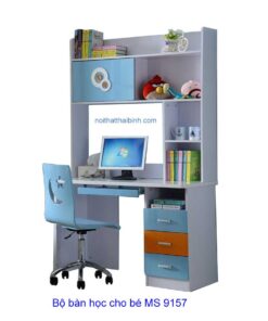 Bộ bàn học cho bé có ghế xoay MS 9157 Giá bán = 3.900.000 đ