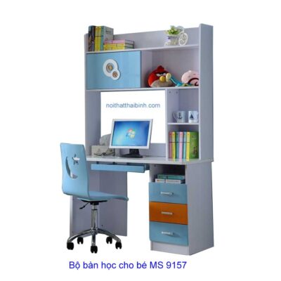 Bộ bàn học cho bé có ghế xoay MS 9157 Giá bán = 3.900.000 đ