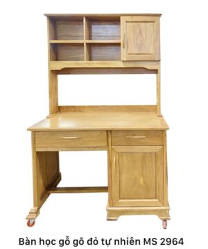 Bàn học gỗ gõ đỏ tự nhiên MS 2964