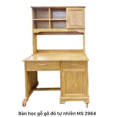 Bàn học gỗ gõ đỏ tự nhiên MS 2964
