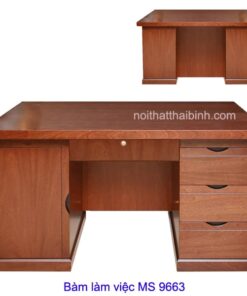 Bàn làm việc văn phòng hcm MS 9663 Giá 1m4 = 4.400.000