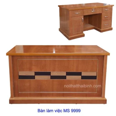 Bàn làm việc văn phòng cao cấp MS 9999 Giá bán = 4.800.000 đ - Tặng 1 ghế bàn làm việc