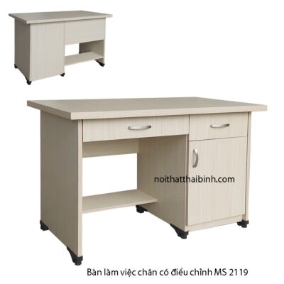 Bàn làm việc chân có điều chỉnh MS 2119