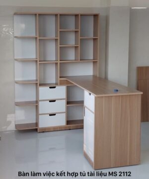 Bàn làm việc kết hợp tủ tài liệu MS 3112