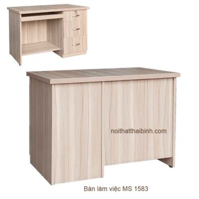 Bàn làm việc MS 1583 Giá bán= 2,600,000đ giảm còn= 2,100,000đ