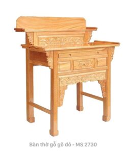 Bàn thờ gỗ gõ đỏ 2 tầng MS 2730 | GIAO HỎA TỐC TPHCM