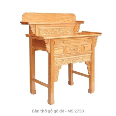 Bàn thờ gỗ gõ đỏ 2 tầng MS 2730 | GIAO HỎA TỐC TPHCM