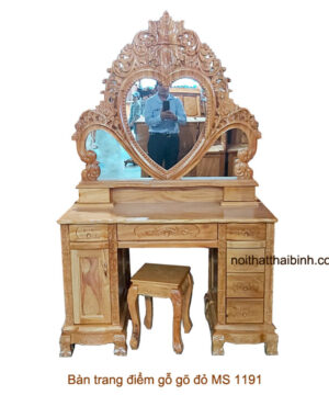 Bàn trang điểm gỗ gõ đỏ MS 1191 Giá bán = 14.200.000đ giảm còn = 12.200.000đ