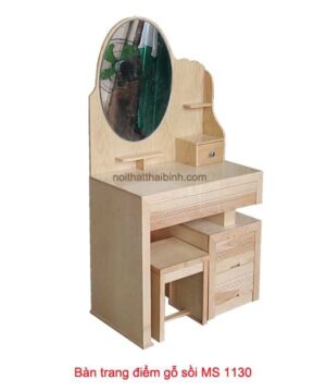Bàn phấn gỗ sồi tự nhiên MS 1130 Giá bán = 3.800.000 đ