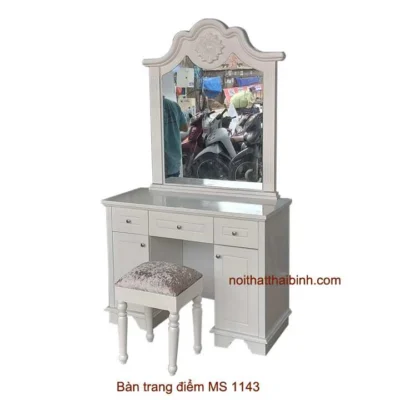Bàn trang điểm màu trắng MS 1143 Giá bán = 4.400.000 đ giảm còn = 4.000.000 đ