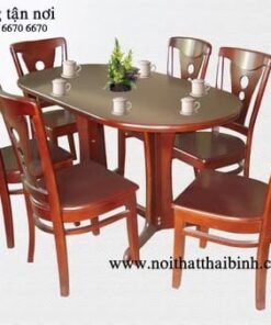 Bàn ăn gỗ cao su MS : 8080 Giá : 7.700.000