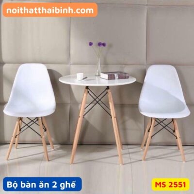 Bộ bàn tròn 2 ghế cao cấp MS 2551 | GIAO HỎA TỐC TPHCM