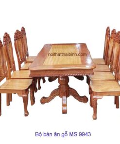 Bộ bàn ăn căm xe gỏ đỏ MS 9943 Giá bộ = 25.500.000 đ - Tặng kiếng mặt bàn 2m 8ly