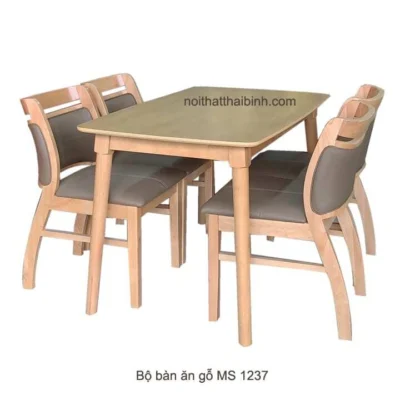 Bộ bàn ăn gỗ 4 ghế cao cấp MS 1237 Giá bán = 7.500.000 đ giảm còn = 6.500.000 đ