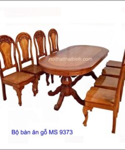 Bộ bàn ăn gỗ căm xe gõ MS 9373 Giá bộ = 22.000.000