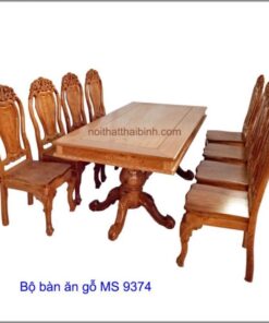 Bộ bàn ăn gỗ MS 9374 Giá bộ = 24.000.000