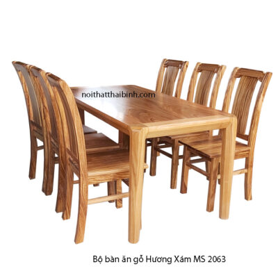 Bộ bàn ăn gỗ Hương Xám MS 2063