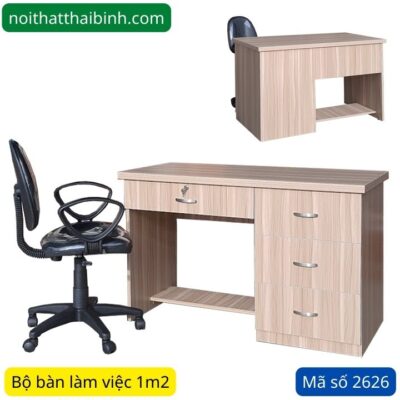 Bộ bàn làm việc 1m2 MS 2626