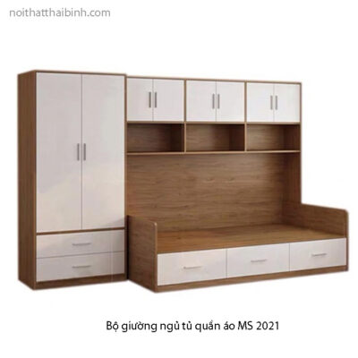 Bộ giường ngủ tủ quần áo MS 2021