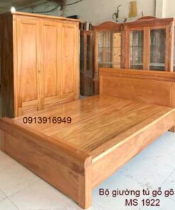 Bộ giường tủ gỗ gõ đỏ MS 1922