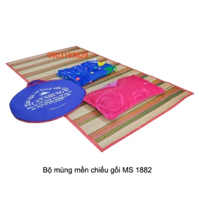Bộ mùng mền chiếu gối giá rẻ MS 1882