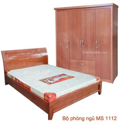 Bộ giường tủ phòng ngủ MS 1112 Giá bộ = 10.000.000 đ