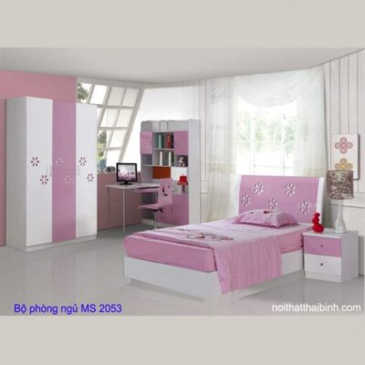 Bộ phòng ngủ cho bé đẹp MS 2053 Giá bộ = 20.100.000