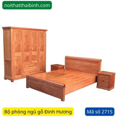 Bộ phòng ngủ gỗ Đinh Hương MS 2715