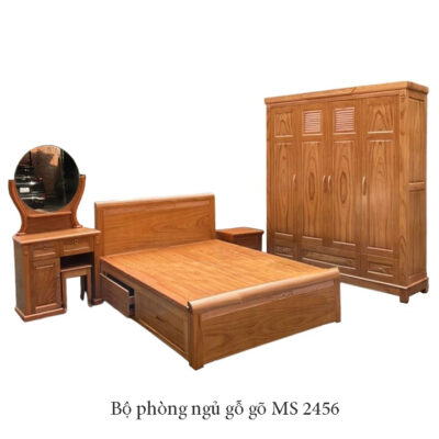 Bộ phòng ngủ gỗ gõ MS 2456