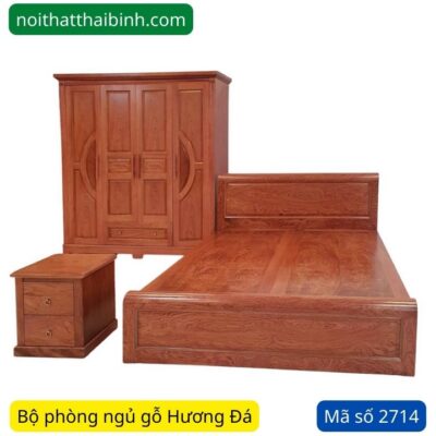 Bộ phòng ngủ gỗ Hương Đá MS 2714