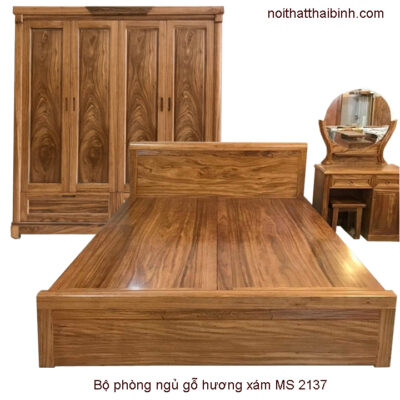 Bộ phòng ngủ gỗ hương xám MS 2137