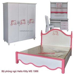 Bộ phòng ngủ Hello Kitty dành cho bé MS 1069 Giá bộ = 18.300.000 đ