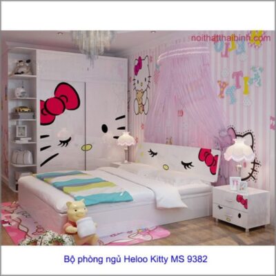 Bộ phòng ngủ Hello Kitty MS 9382 Giá bộ = 16.600.000