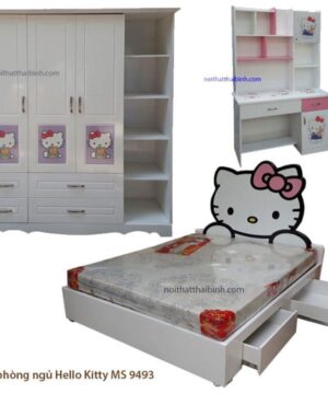 Bộ phòng ngủ Hello Kitty MS 9493 Giá bộ = 16.600.000