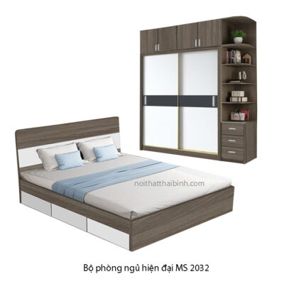 Bộ phòng ngủ hiện đại sang trọng MS 2032